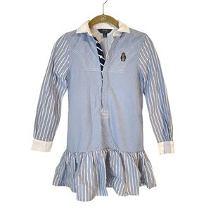 Polo Ralph Lauren  Long Sleeve girl dress Size 10 preppy bear